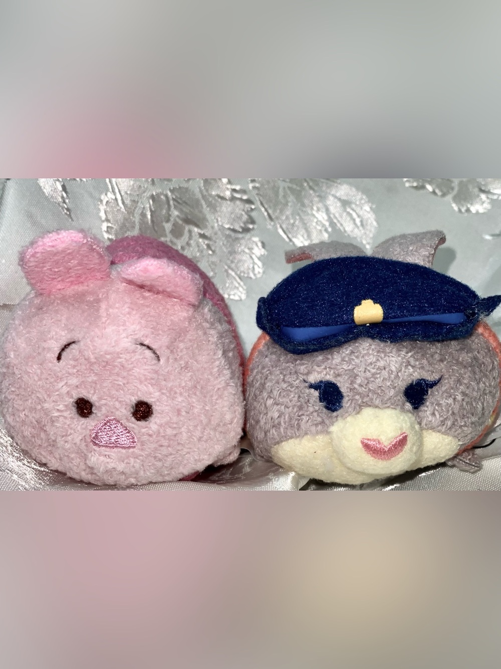 Disney Tsum Tsum Plush Lot Piglet & Bunny Rabbit Mini Plush 2pc